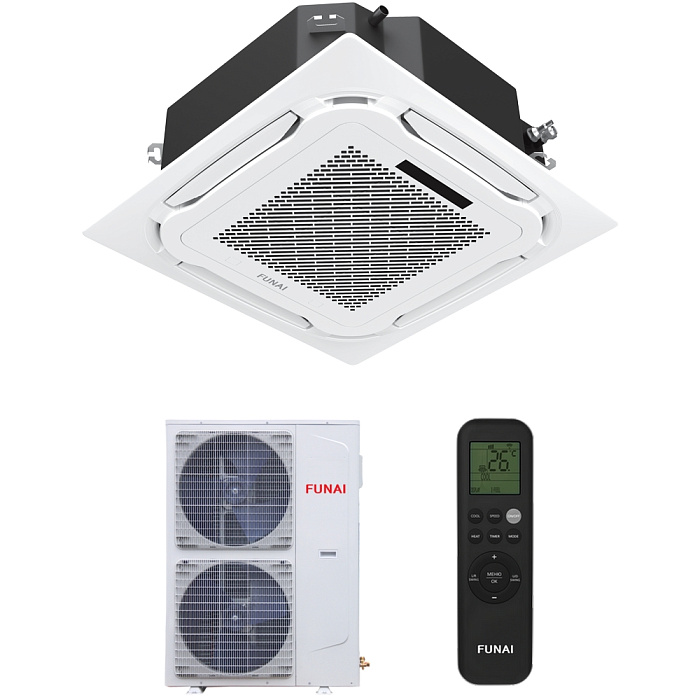 Кассетный кондиционер Funai LAC-DR105HP.C01+Pan DR-4LY серии Dragon