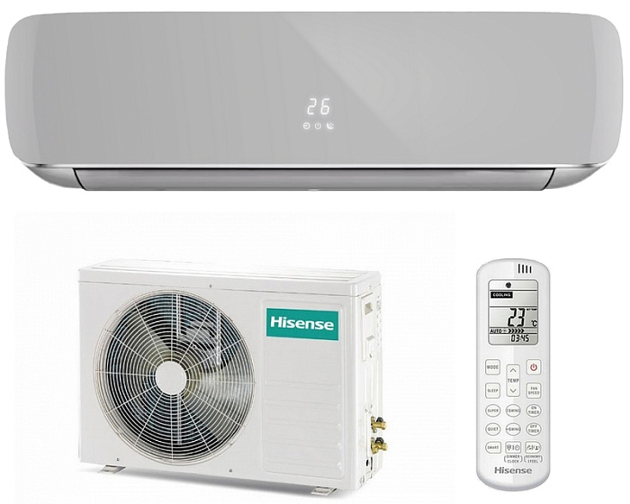 Настенный кондиционер Hisense AS-10UW4RVETG01(S) серии Silver Crystal Super DC Inverter Wi-Fi