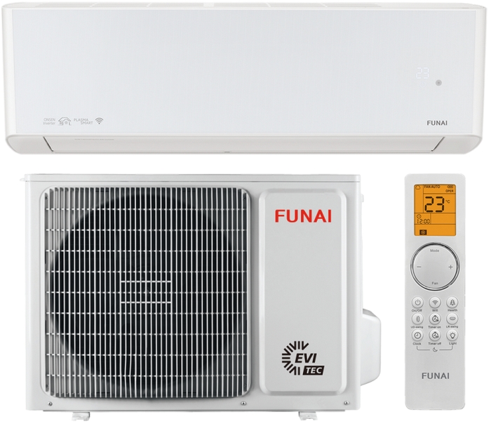 Настенный кондиционер Funai RAC-I-ON30HP.D01 серии Onsen Full DC Inverter Heat Pump