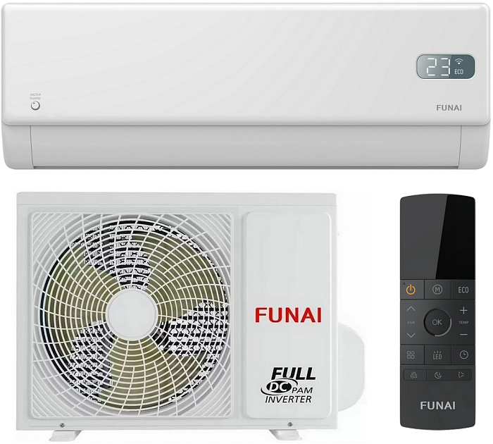 Настенный кондиционер Funai RAC-I-AK25HP.D01 серии Akoya Inverter W